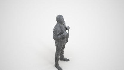 realistic 3D people man business mix, render-ready for V-Ray and Corona, FBX OBJ, wireframe three-quarter view