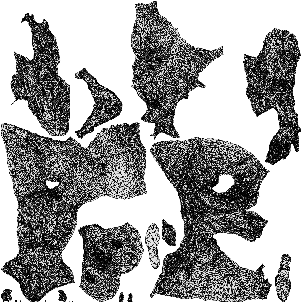 scanned 3D man business, photogrammetry people for Enscape and V-Ray, wireframe top-down view