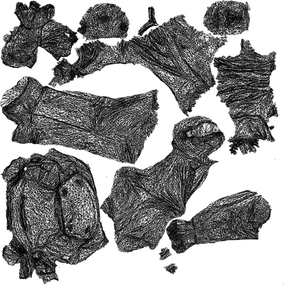 scanned 3D man casual cycling, photogrammetry people for Enscape and V-Ray, wireframe top-down view