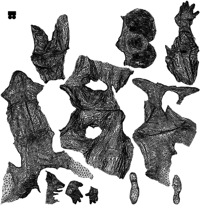 realistic 3D people man business, render-ready for V-Ray and Corona, FBX OBJ, wireframe top-down view