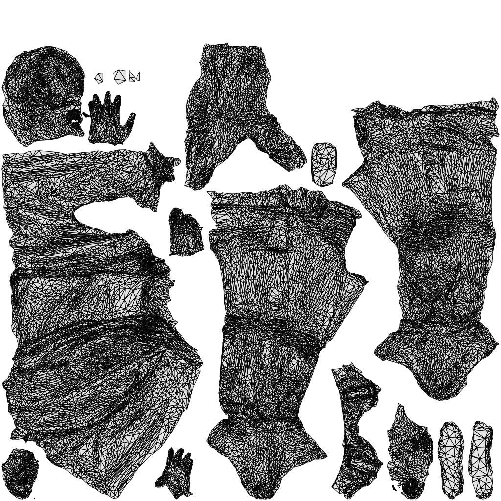 realistic 3D boy casual kids, scanned archviz people for Blender and 3ds Max, wireframe top-down view