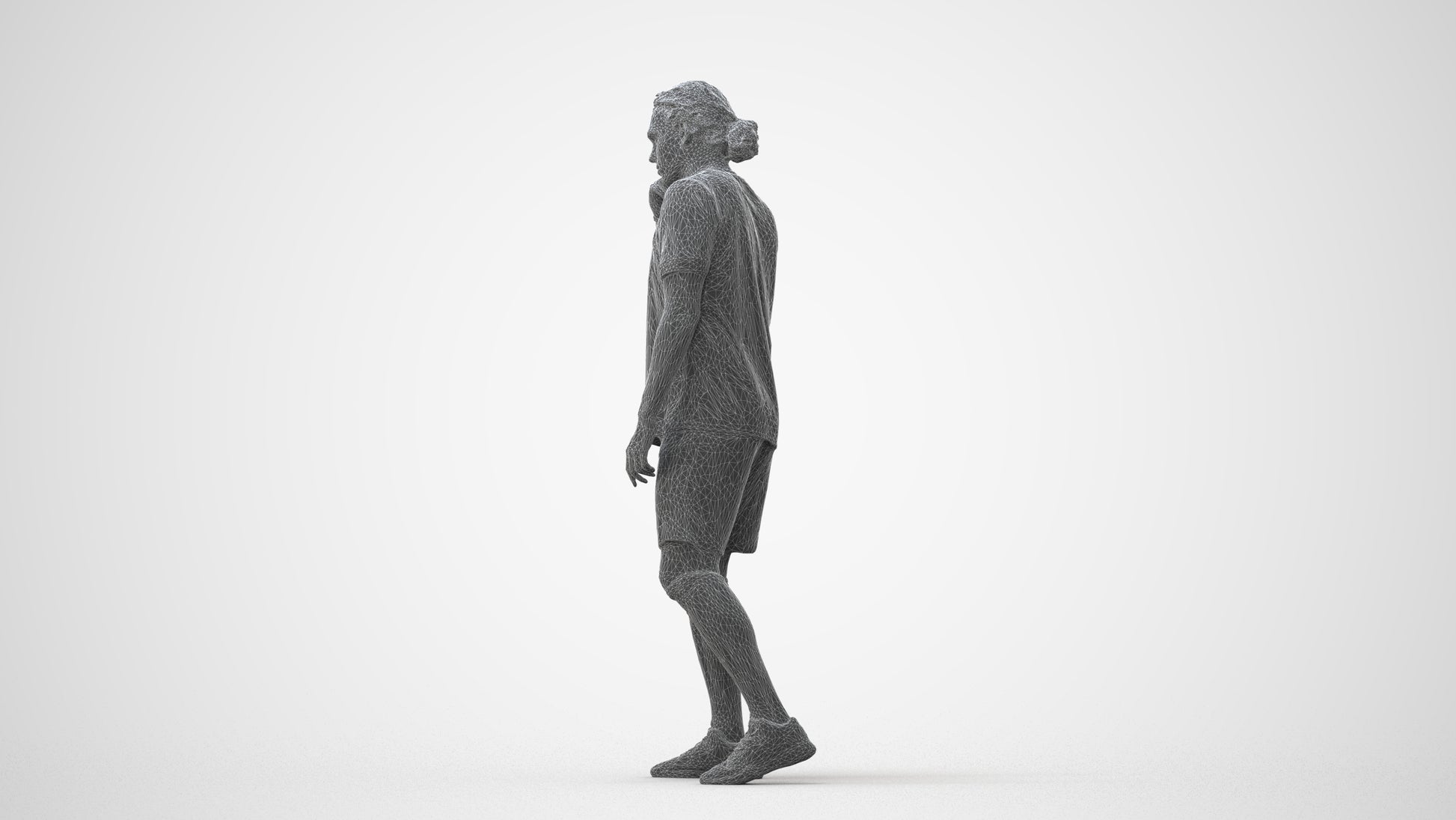 realistic 3D people man sport, render-ready for V-Ray and Corona, FBX OBJ, square thumbnail