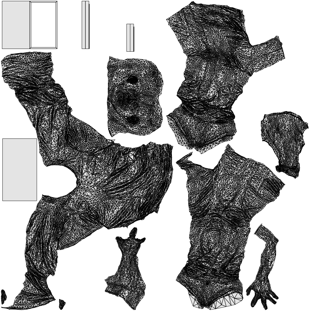 realistic 3D people man casual standing, render-ready for V-Ray and Corona, FBX OBJ, wireframe top-down view