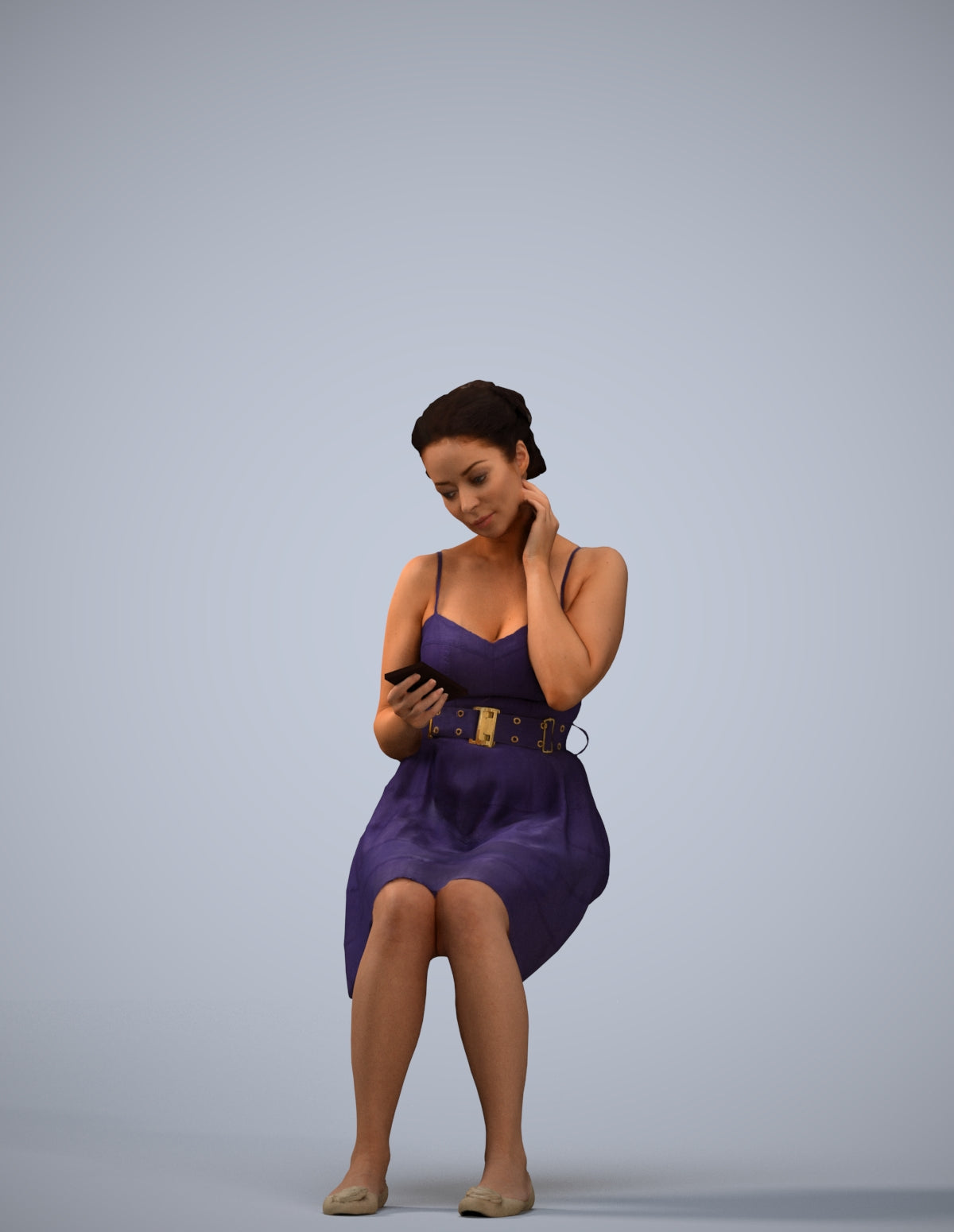 realistic 3D human woman formal formalaffairs, archviz people FBX OBJ for Blender