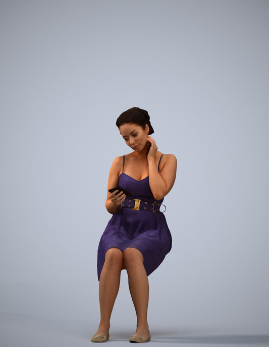 realistic 3D human woman formal formalaffairs, archviz people FBX OBJ for Blender