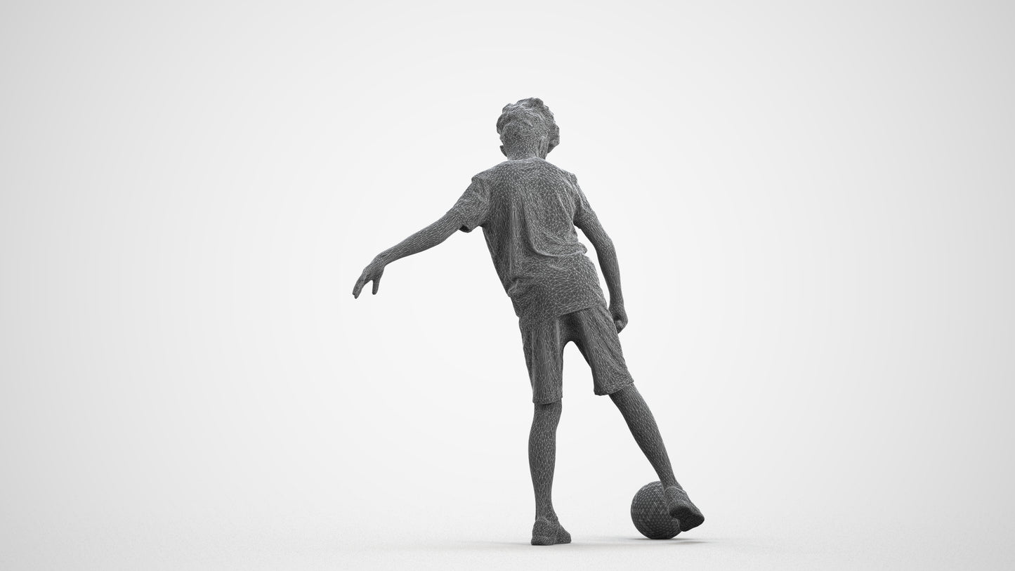 realistic 3D boy sport kids, scanned archviz people for Blender and 3ds Max, wireframe front view