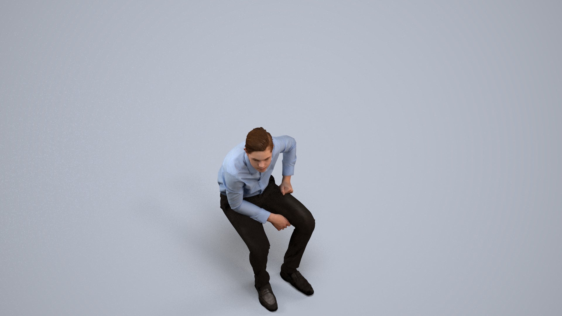 3D scanned boy kids, photorealistic archviz people for Enscape and SketchUp, back view render