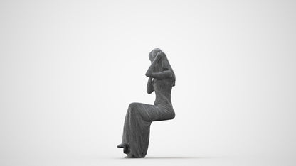3D scanned woman formalaffairs formal, photorealistic archviz people for Enscape and SketchUp, square thumbnail