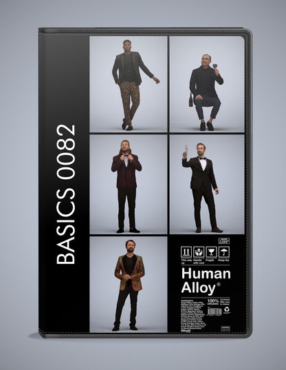 realistic 3D people cycling set, 5 render-ready models for V-Ray and Corona