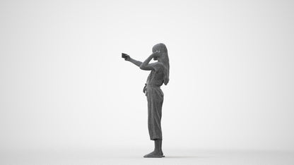 realistic 3D girl kids, scanned archviz people for Blender and 3ds Max, square thumbnail