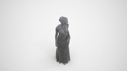 realistic 3D people woman formal formalaffairs, render-ready for V-Ray and Corona, FBX OBJ, wireframe three-quarter view
