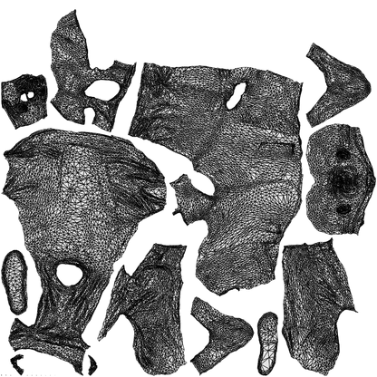 scanned 3D man casual sitting, photogrammetry people for Enscape and V-Ray, wireframe top-down view