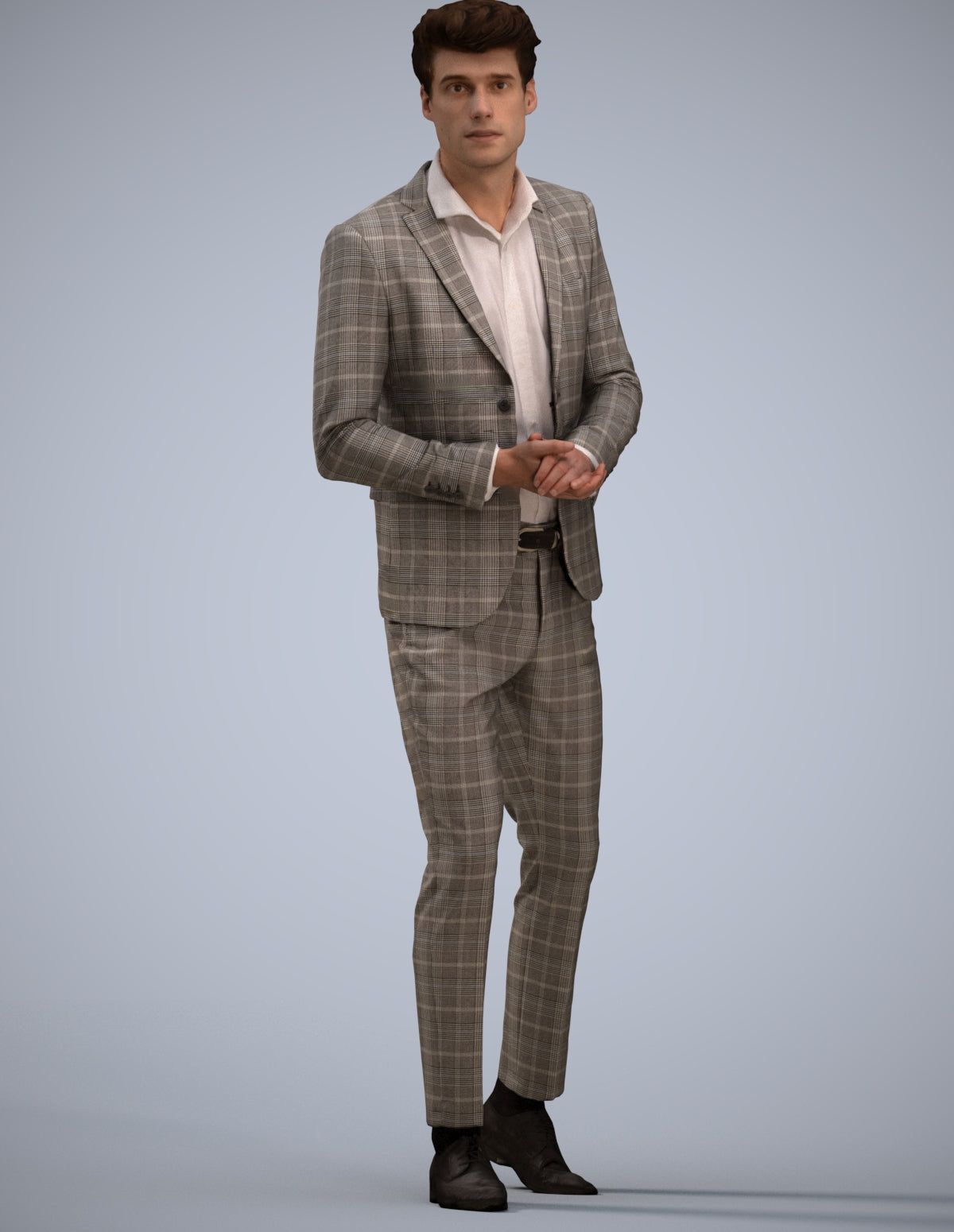 photogrammetry 3D man business, realistic human model archviz FBX