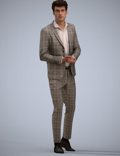 photogrammetry 3D man business, realistic human model archviz FBX