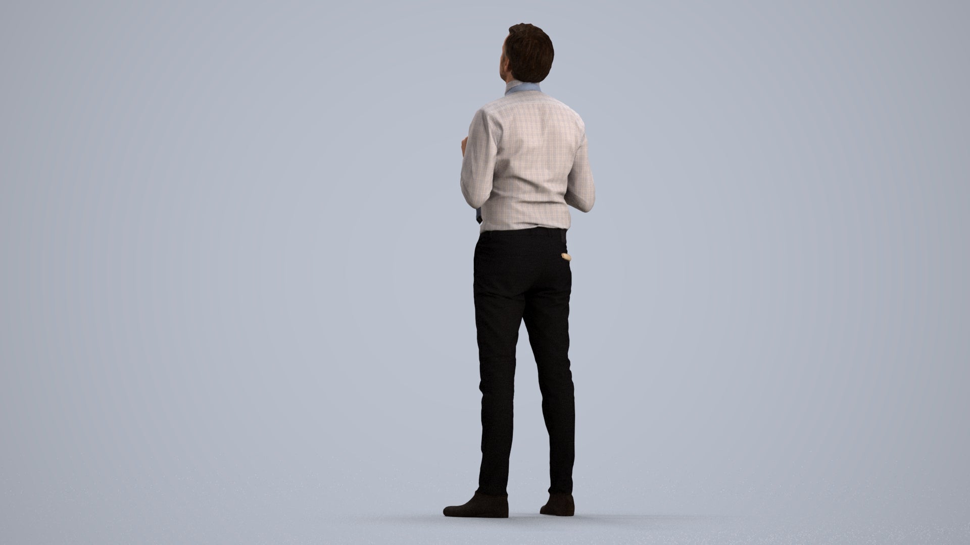 realistic 3D people man business mix, render-ready for V-Ray and Corona, FBX OBJ, front view render