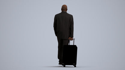 photogrammetry 3D man business, realistic human model archviz FBX, front view render