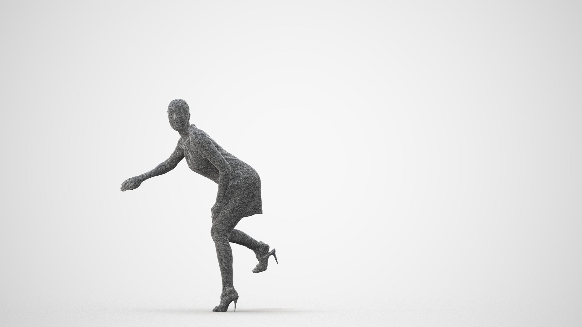 realistic 3D people woman business driving, render-ready for V-Ray and Corona, FBX OBJ, square thumbnail