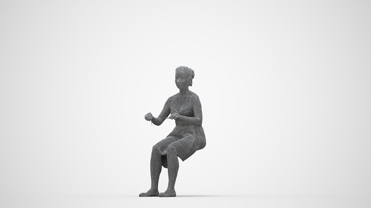 realistic 3D human woman formal formalaffairs, archviz people FBX OBJ for Blender, wireframe back view