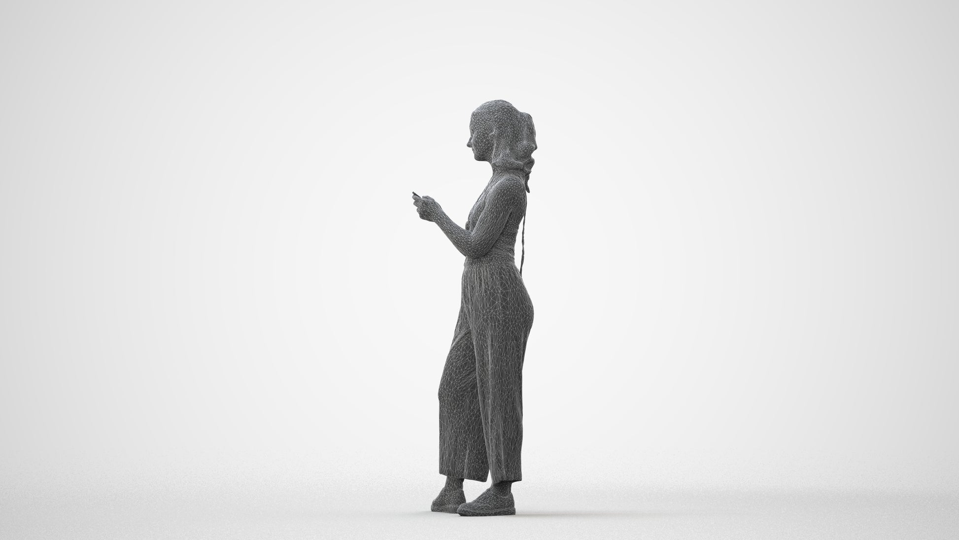 realistic 3D people girl casual kids, render-ready for V-Ray and Corona, FBX OBJ, square thumbnail