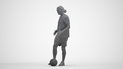 photogrammetry 3D man sport, realistic human model archviz FBX, three-quarter front view render