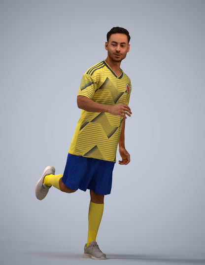 realistic 3D people man sport, render-ready for V-Ray and Corona, FBX OBJ