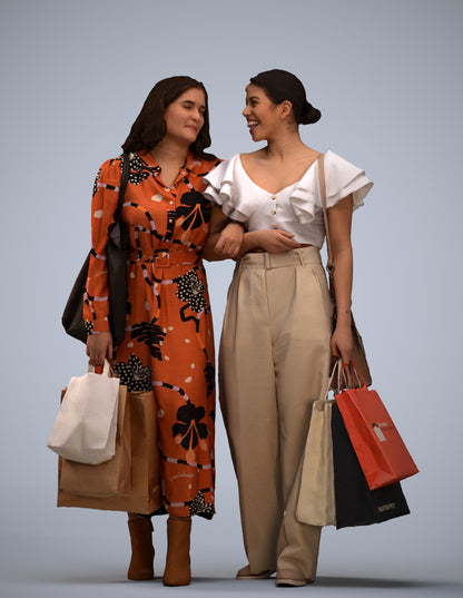 3D people model woman business mix, scanned human for 3ds Max rendering