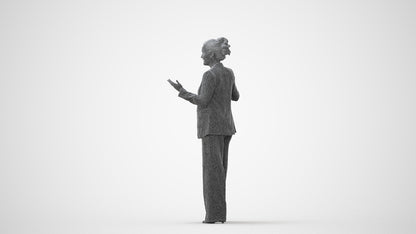 realistic 3D human woman business, archviz people FBX OBJ for Blender, square thumbnail