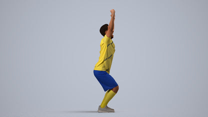 realistic 3D people man sport, render-ready for V-Ray and Corona, FBX OBJ, side view render