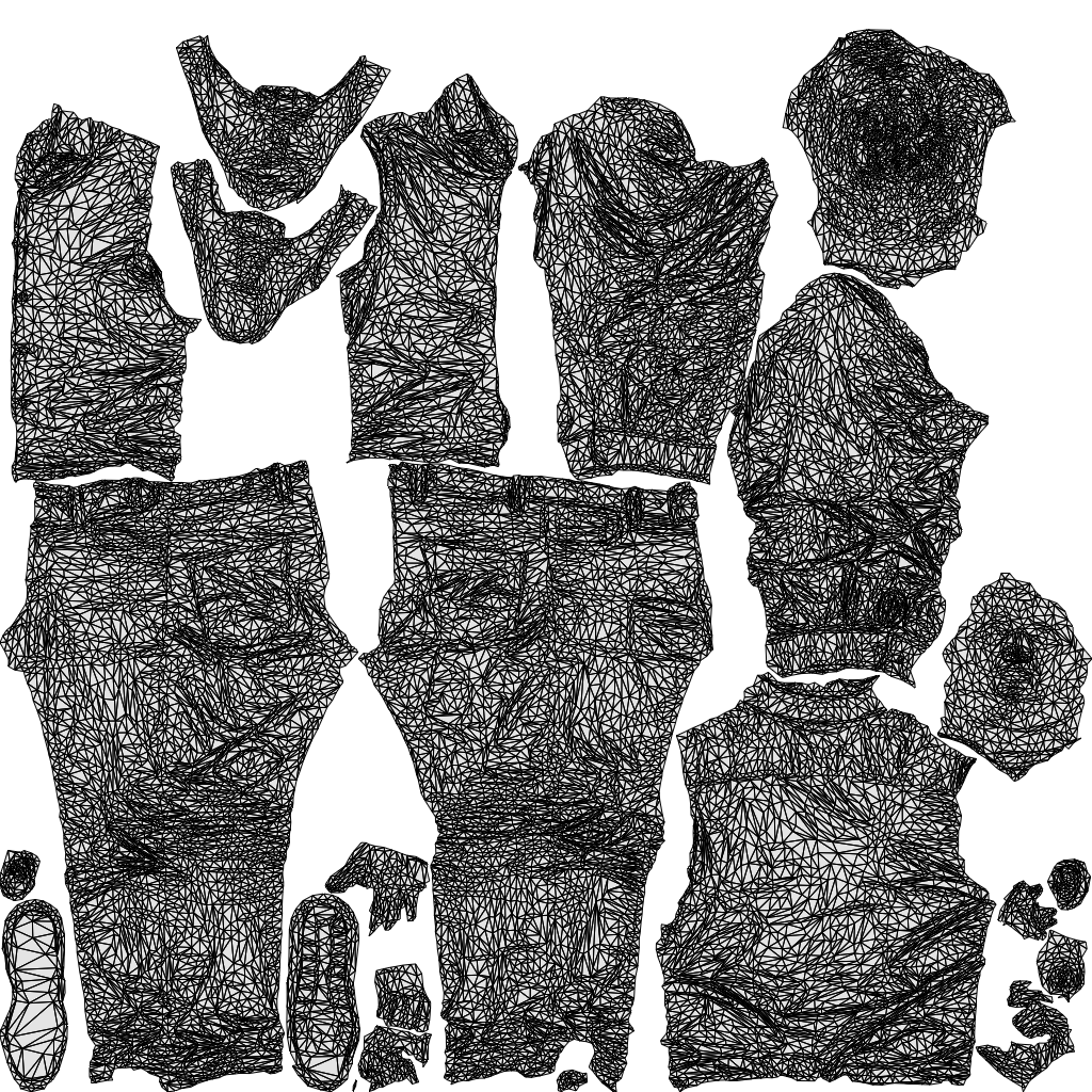 realistic 3D people man casual door, render-ready for V-Ray and Corona, FBX OBJ, wireframe top-down view