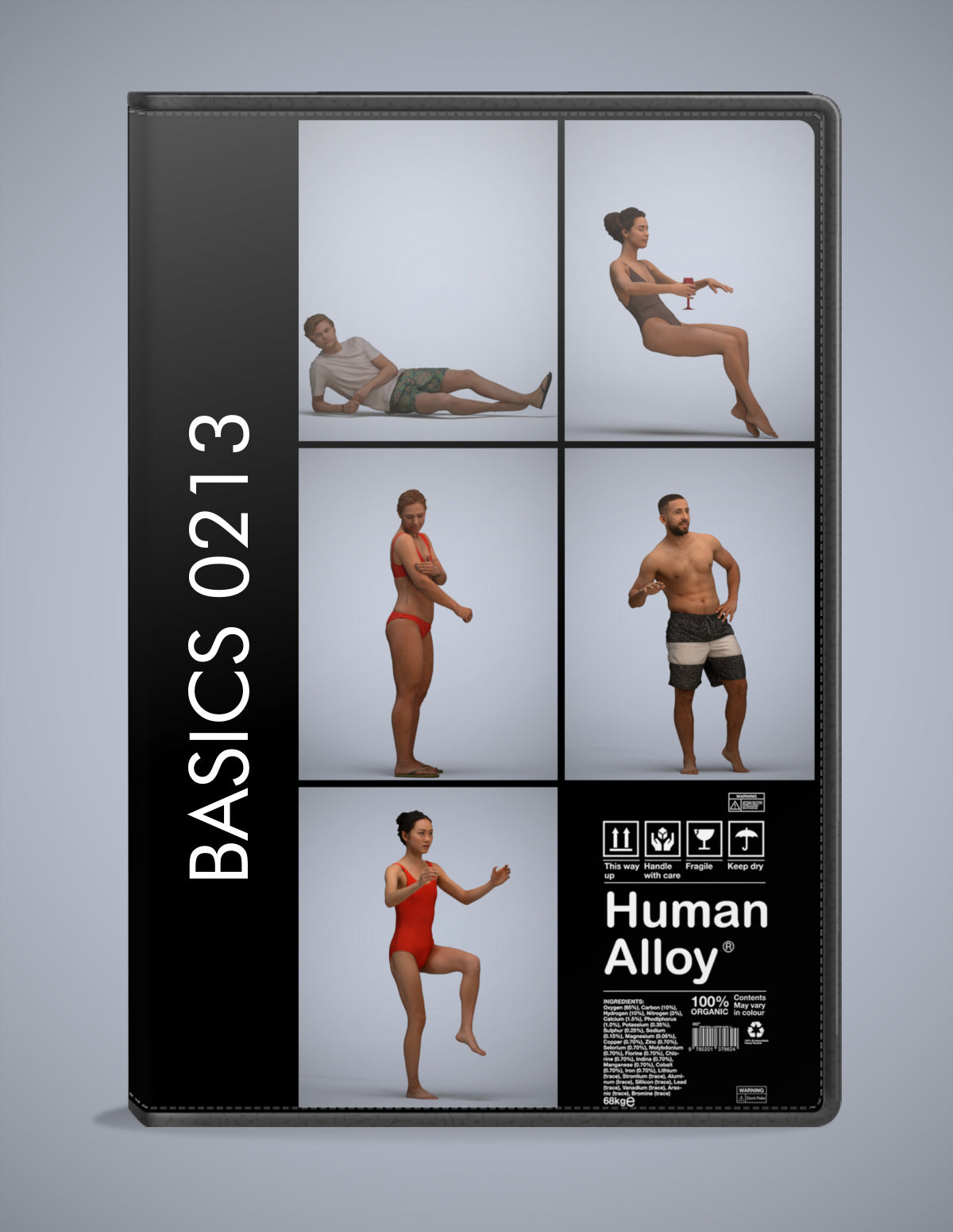 3D people models pool bundle, 5 scanned humans for 3ds Max rendering