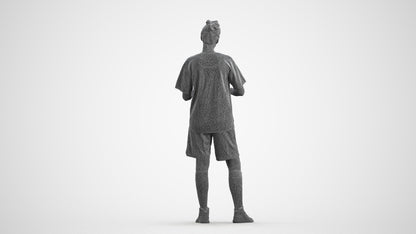 3D people model woman sport, scanned human for 3ds Max rendering, wireframe front view