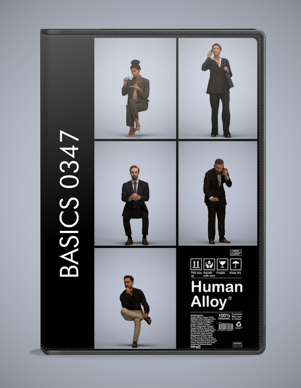 3D human models business bundle, 5 photogrammetry scanned people for archviz
