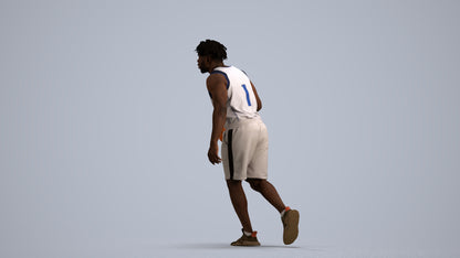 3D scanned man sport, photorealistic archviz people for Enscape and SketchUp, front view render
