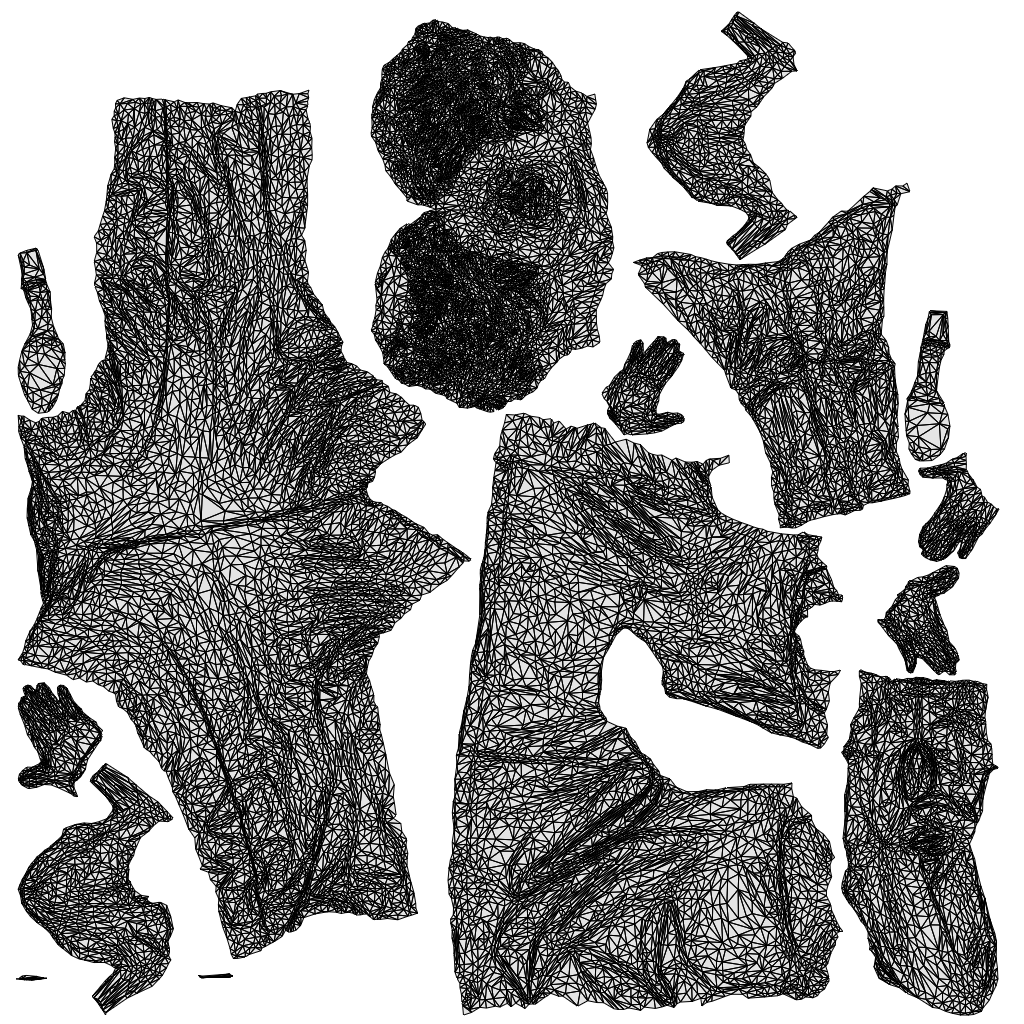 photogrammetry 3D woman casual standing, realistic human model archviz FBX, wireframe top-down view
