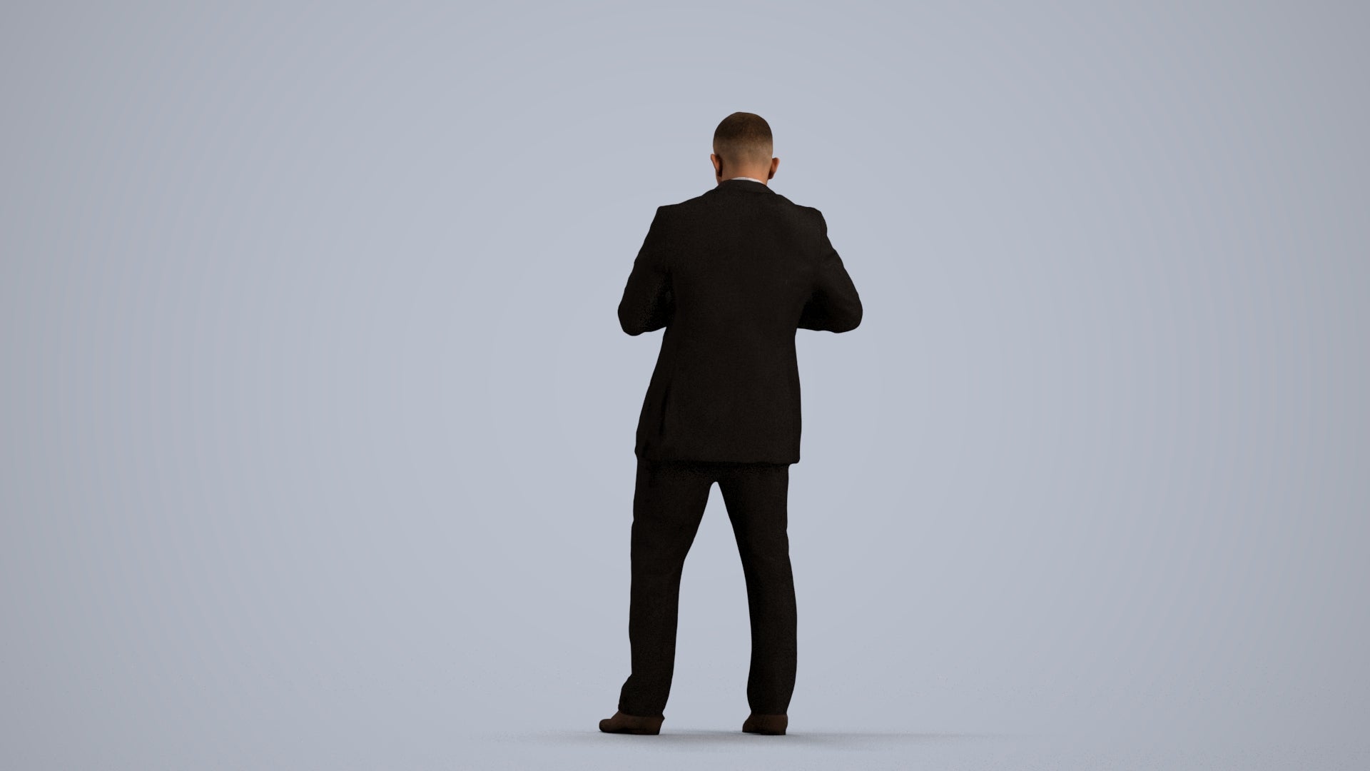 realistic 3D people man business, render-ready for V-Ray and Corona, FBX OBJ, front view render
