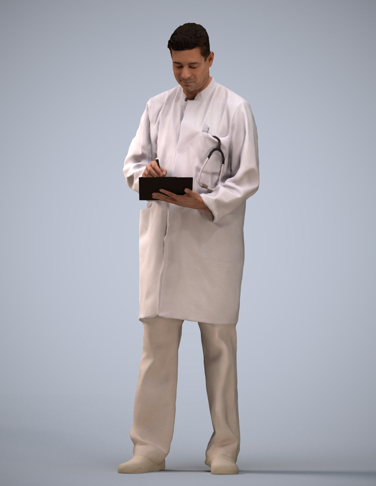 3D people model man medical, scanned human for 3ds Max rendering