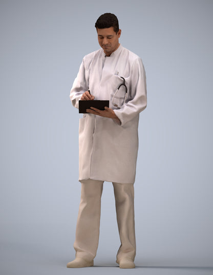 3D people model man medical, scanned human for 3ds Max rendering