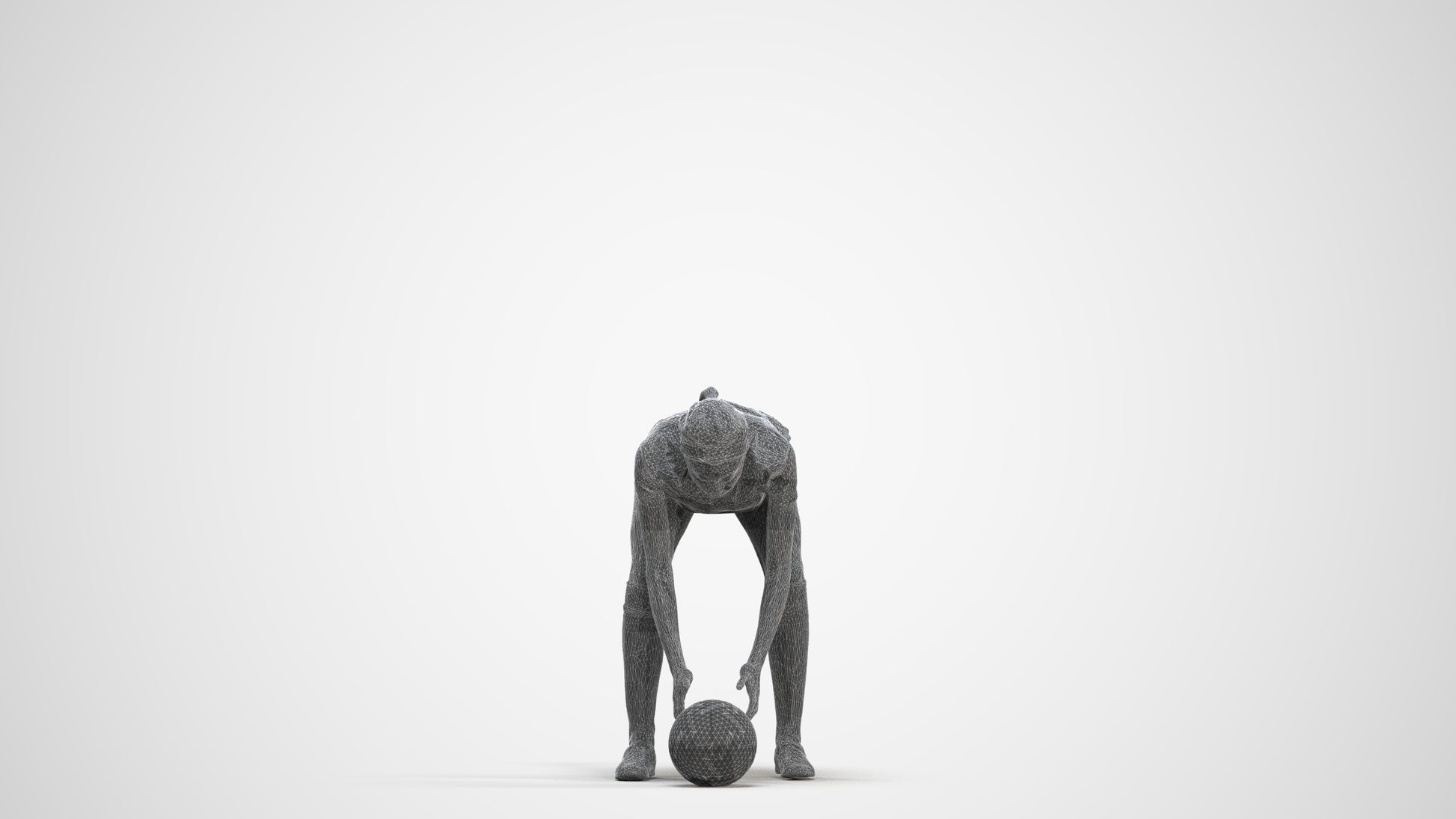 realistic 3D people woman sport, render-ready for V-Ray and Corona, FBX OBJ, three-quarter front view render