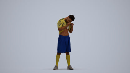 realistic 3D people man sport, render-ready for V-Ray and Corona, FBX OBJ, standing pose render