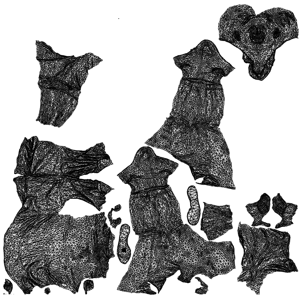 realistic 3D man casual cycling, scanned archviz people for Blender and 3ds Max, wireframe top-down view