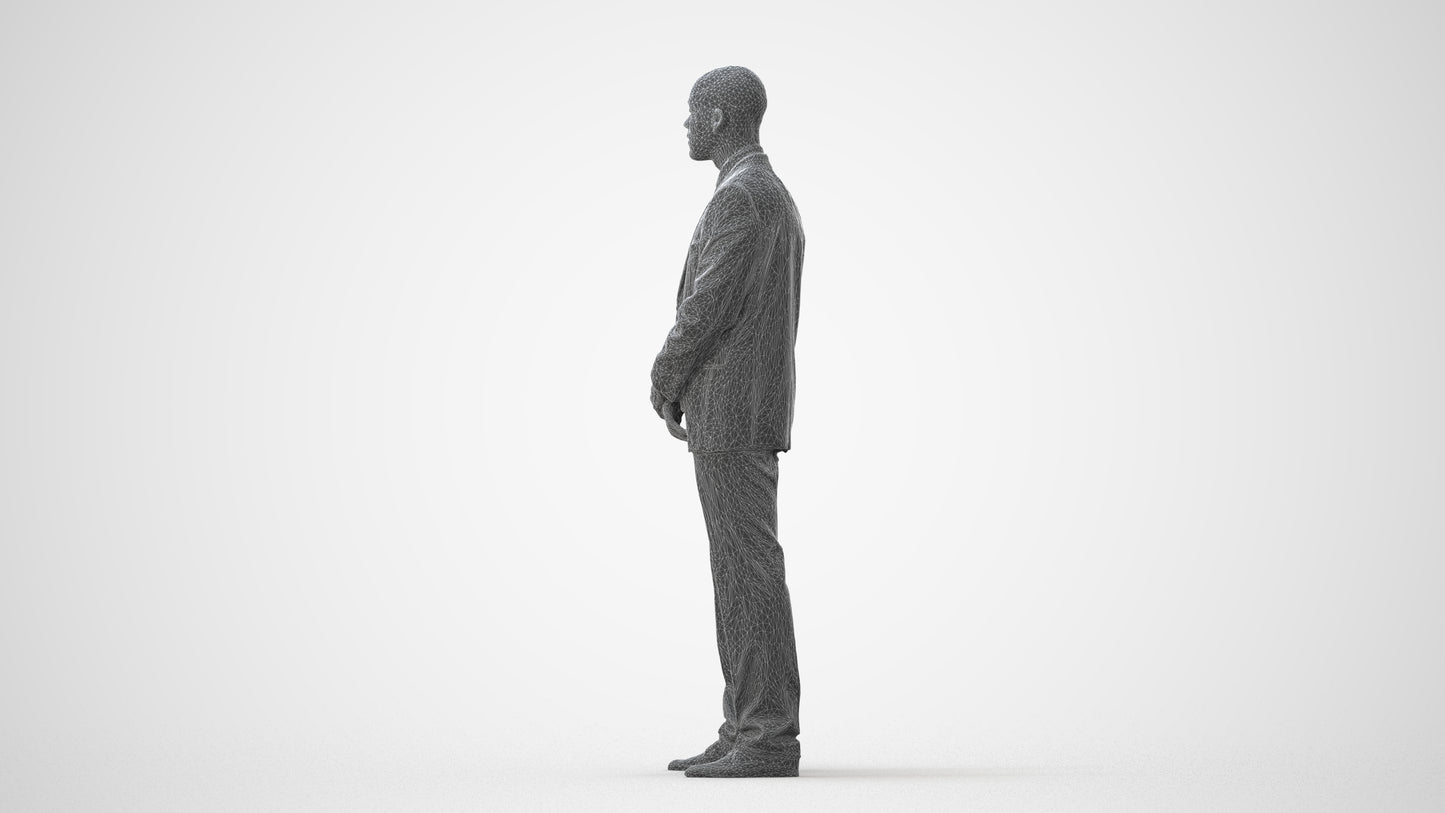 realistic 3D people man business, render-ready for V-Ray and Corona, FBX OBJ, square thumbnail