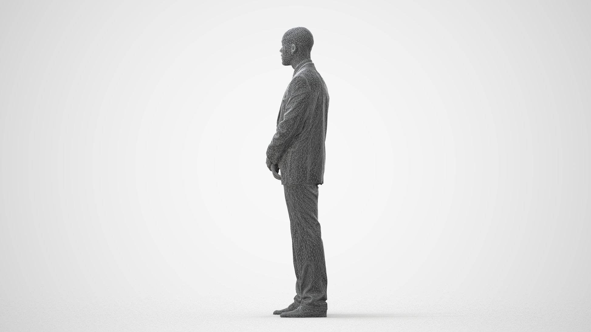 realistic 3D people man business, render-ready for V-Ray and Corona, FBX OBJ, square thumbnail