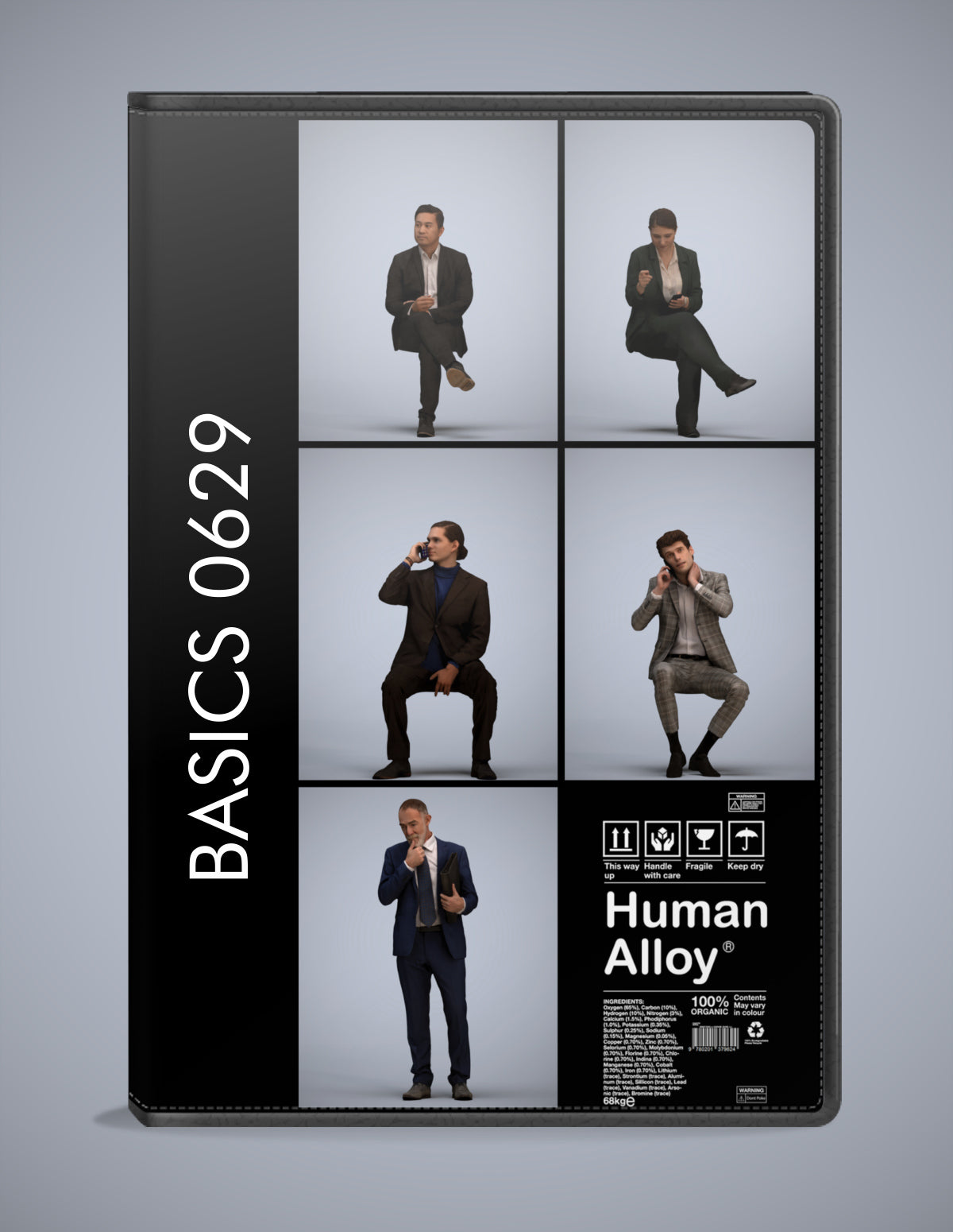 5 3D scanned people business, photorealistic archviz pack for Enscape and SketchUp