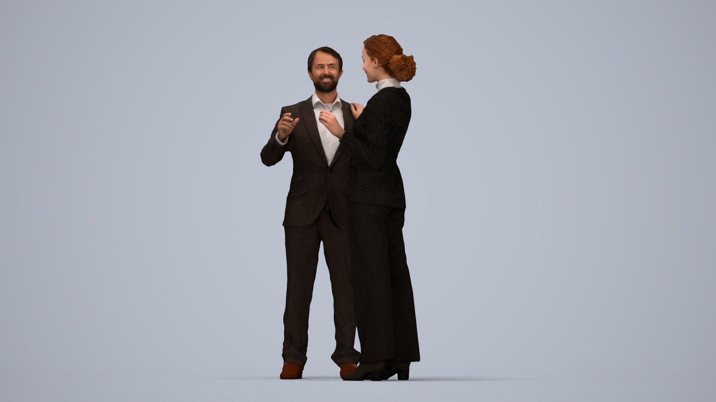 realistic 3D man business shopping, scanned archviz people for Blender and 3ds Max, top-down view render