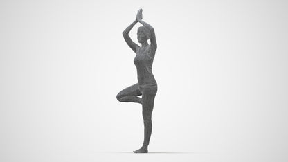 realistic 3D people woman sport, render-ready for V-Ray and Corona, FBX OBJ, wireframe back view