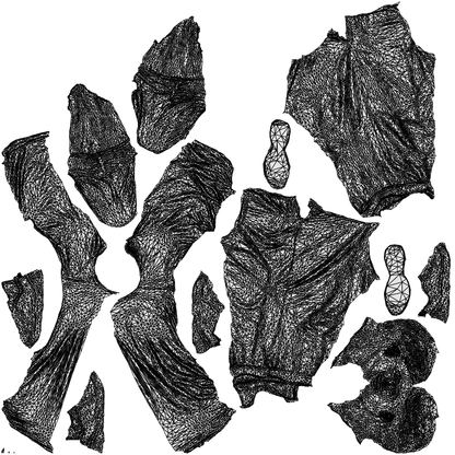 realistic 3D people man casual standing, render-ready for V-Ray and Corona, FBX OBJ, wireframe top-down view