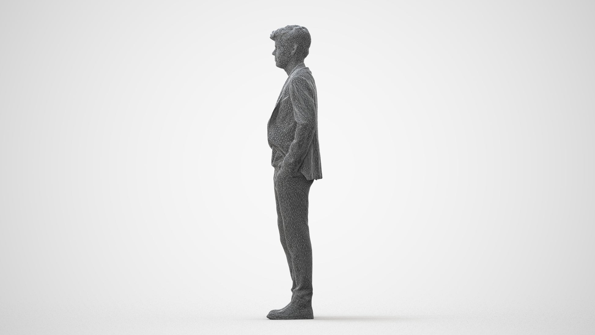 3D scanned man business, photorealistic archviz people for Enscape and SketchUp, square thumbnail
