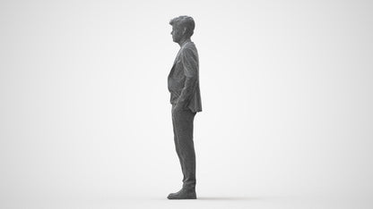 3D scanned man business, photorealistic archviz people for Enscape and SketchUp, square thumbnail