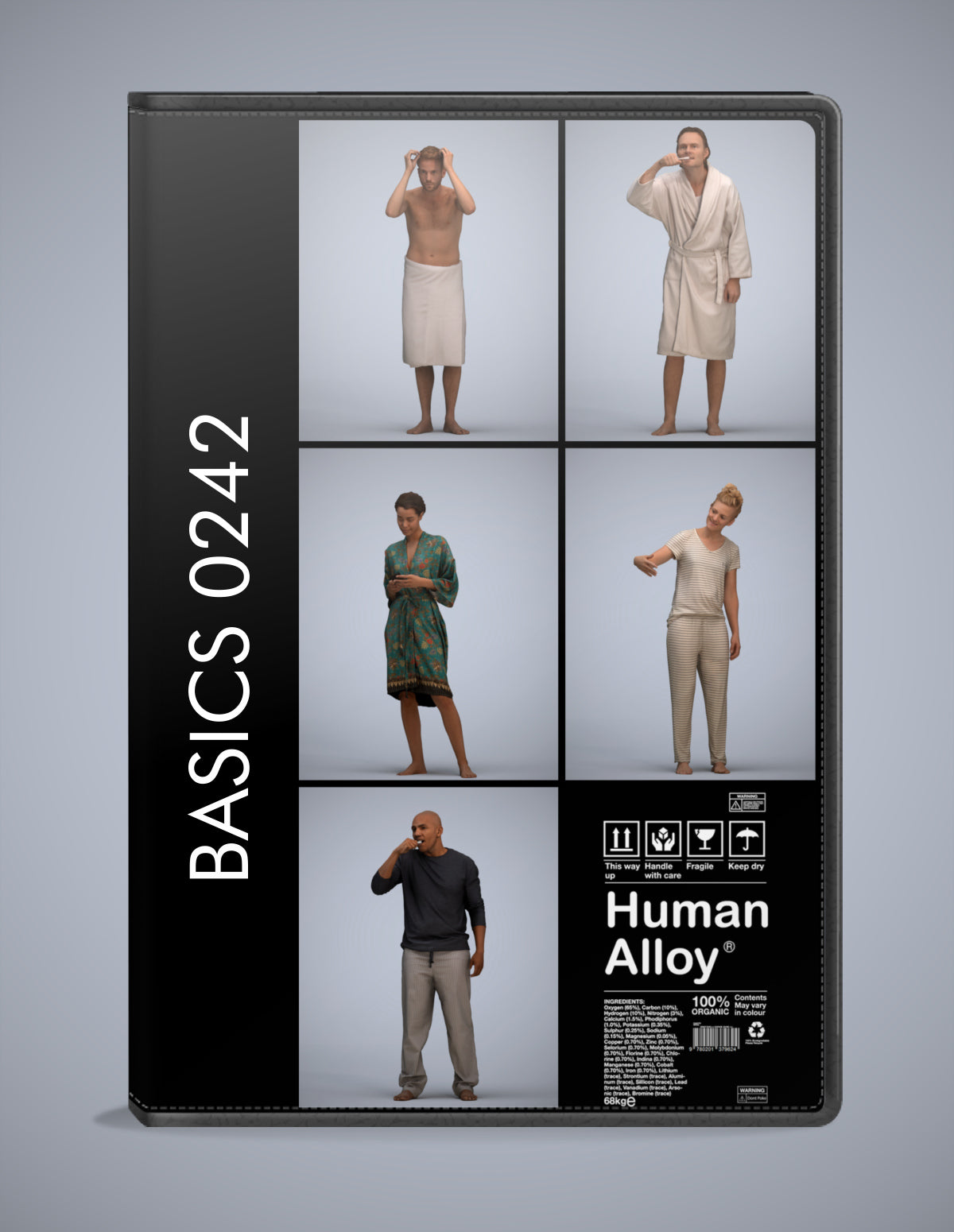5 3D scanned people bathroom, photorealistic archviz pack for Enscape and SketchUp