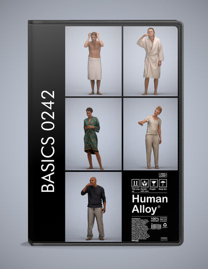 5 3D scanned people bathroom, photorealistic archviz pack for Enscape and SketchUp
